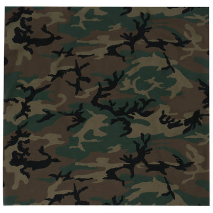 Large Camo Bandana 27 x 27 Inch