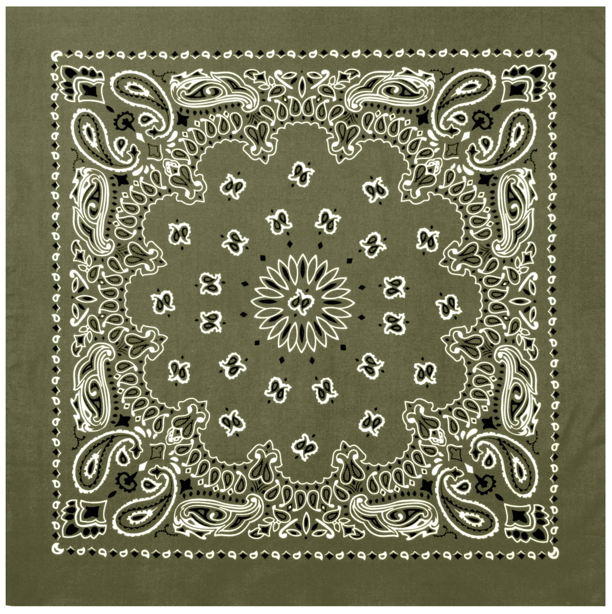 Trainmen Paisley Bandana – Extra-Large - 27” X 27"