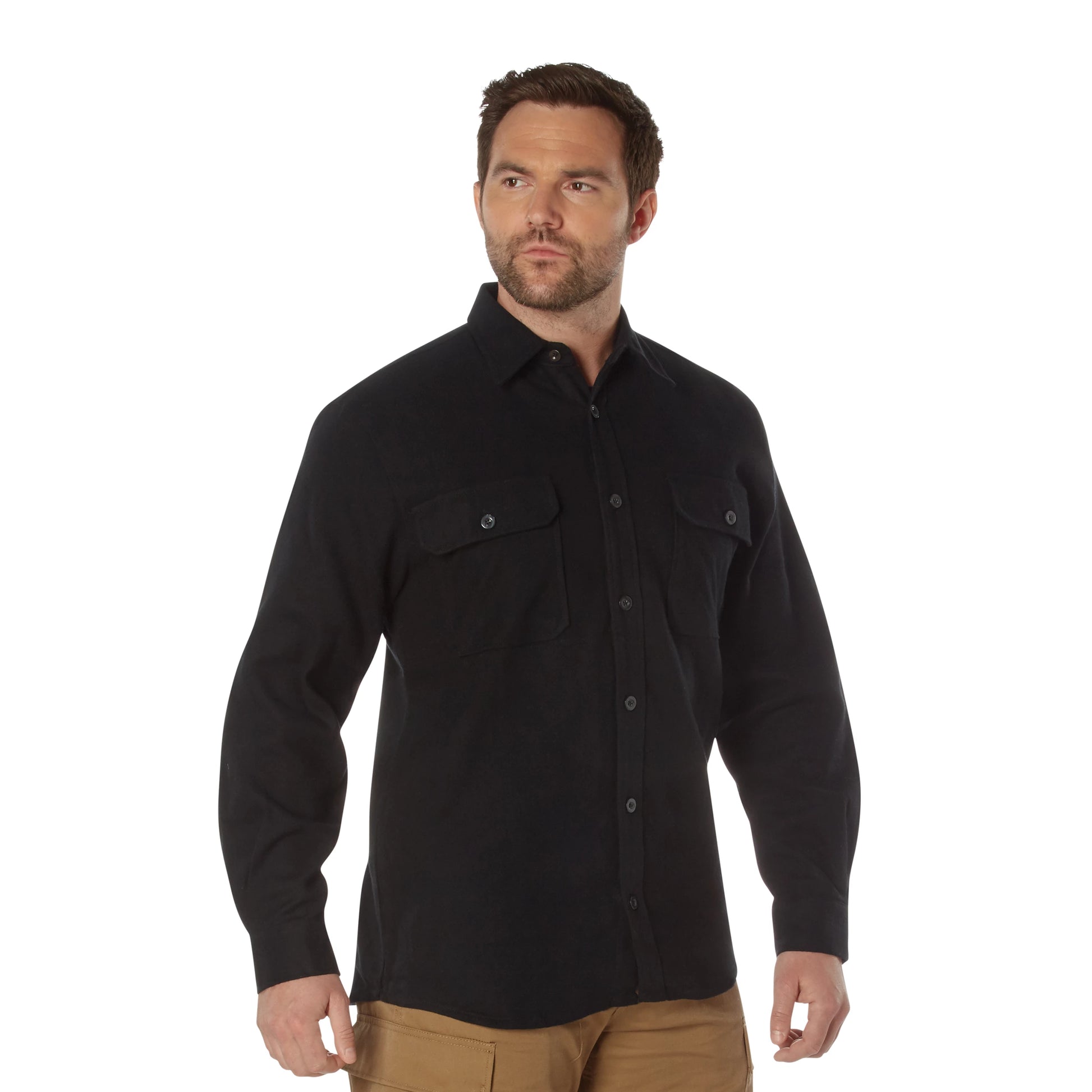 Heavy Weight Solid Flannel Shirt