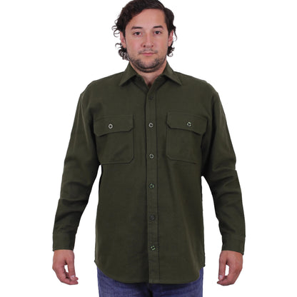 Heavy Weight Solid Flannel Shirt
