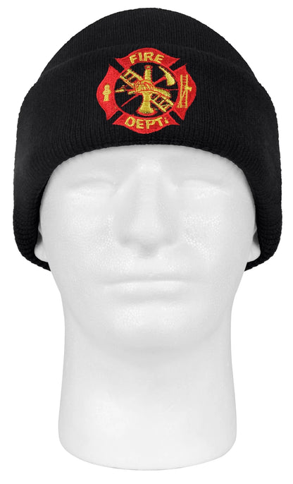 Deluxe Fire Department Embroidered Watch Cap