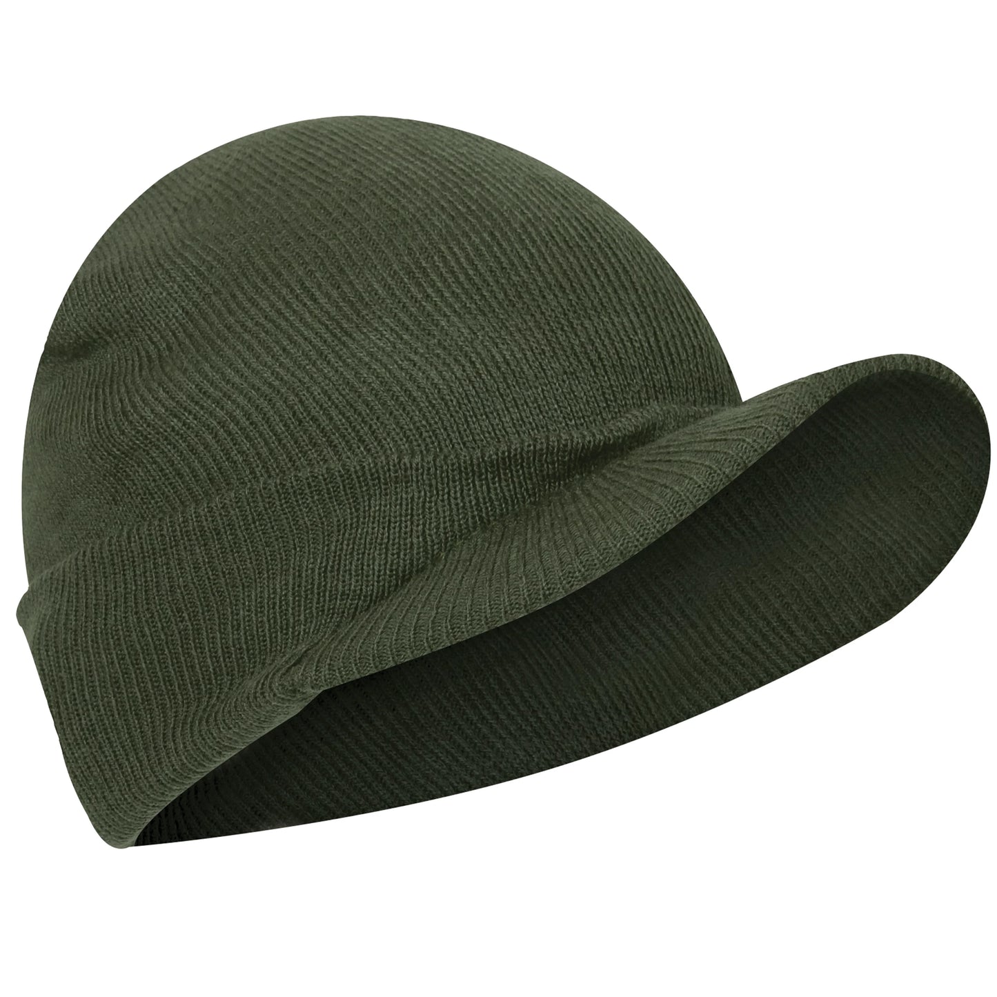 WWII M1941 Acrylic Knit Watch Cap with Brim