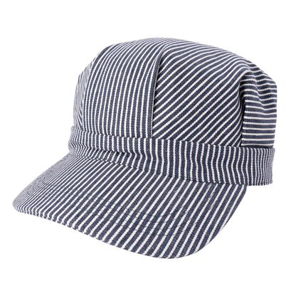 Hickory Stripe Engineer Cap