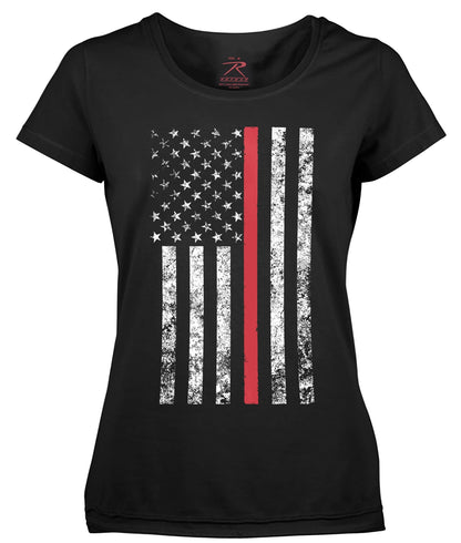 Womens Thin Red Line Longer T-Shirt