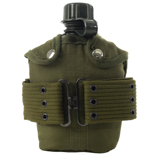 G.I. Type Plastic Canteen & Pistol Belt Kit