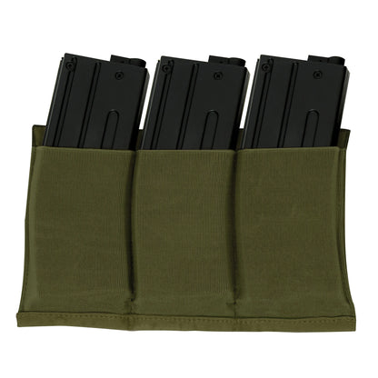 Lightweight 3 Mag Elastic Retention Pouch