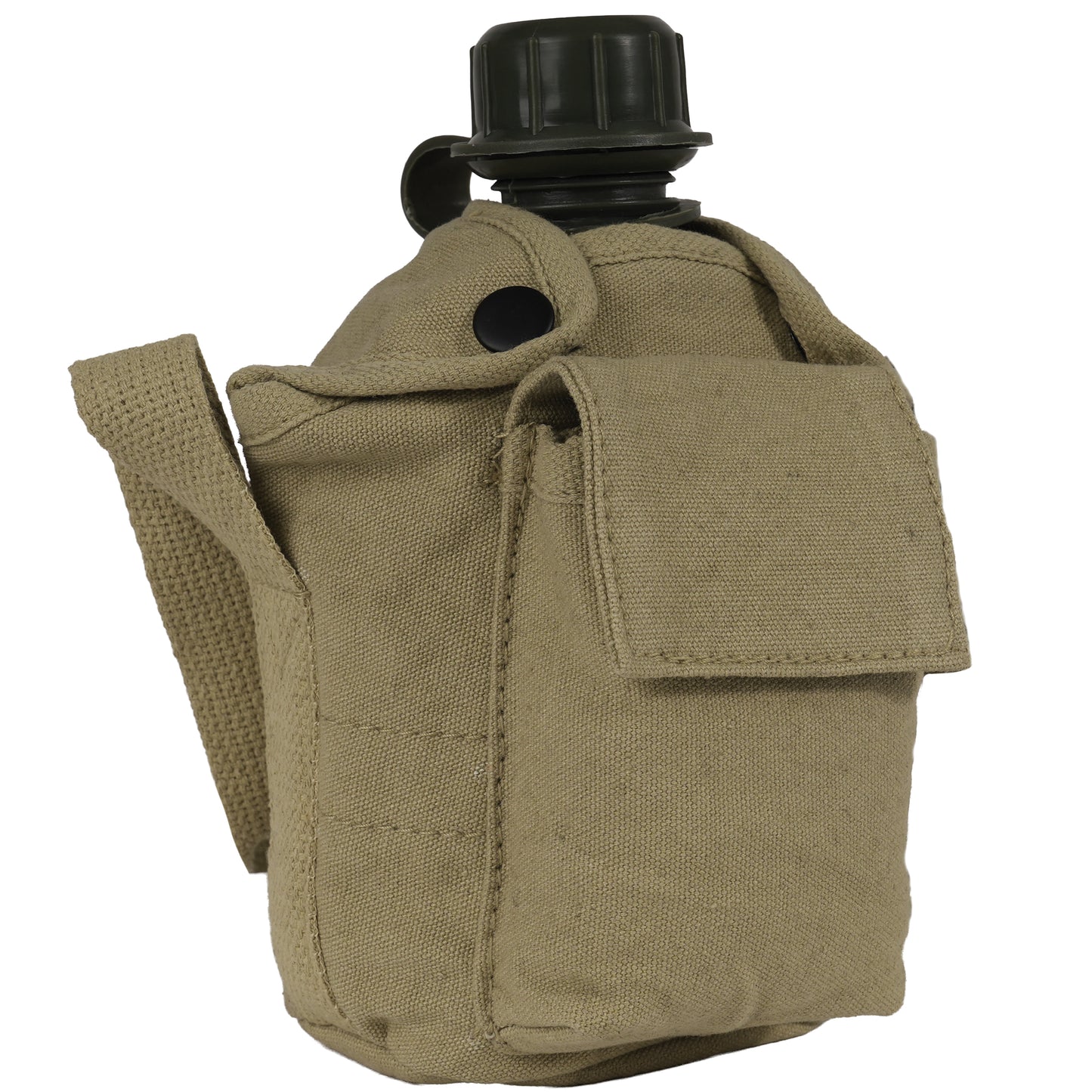 Vintage Canvas Carry-All Canteen Cover With Shoulder Strap