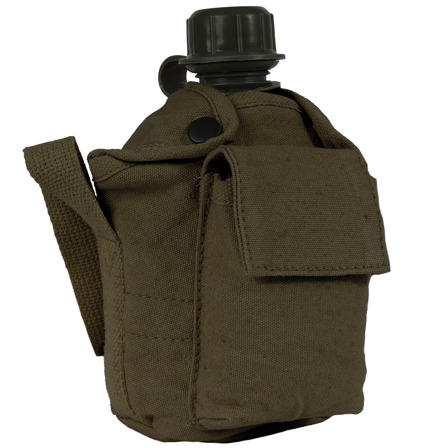 Vintage Canvas Carry-All Canteen Cover With Shoulder Strap