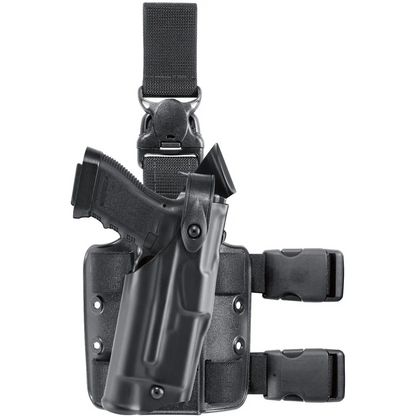 Model 6305 ALS/SLS Tactical Holster w/ Quick-Release Leg Strap for Glock 23 Gens 1-4 w/ Light