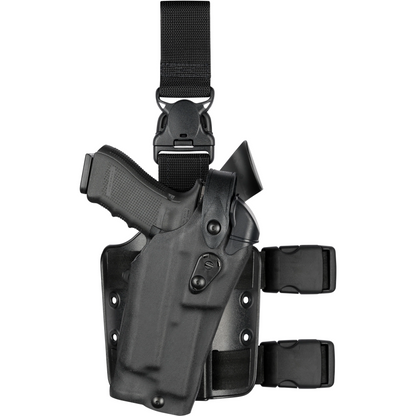 Model 6305RDS ALS/SLS Tactical Holster w/ Quick-Release Leg Strap for Glock 34 MOS w/ Light