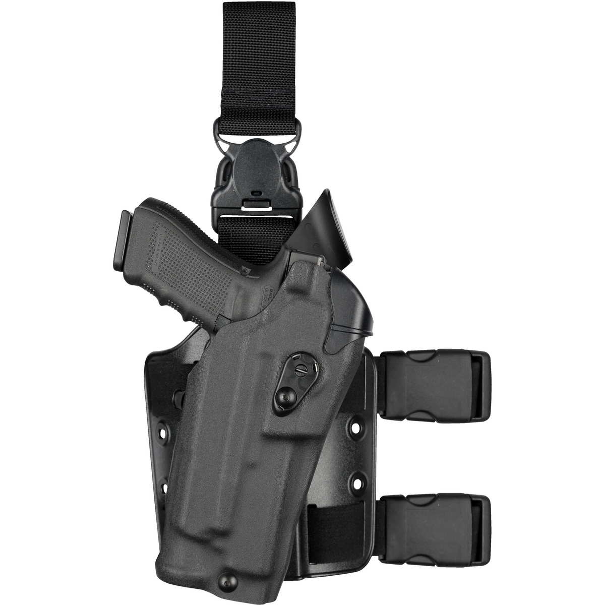 Model 6355RDS ALS Tactical Holster with Quick-Release Leg Strap for Sig Sauer P320 RX 9 w/ Light