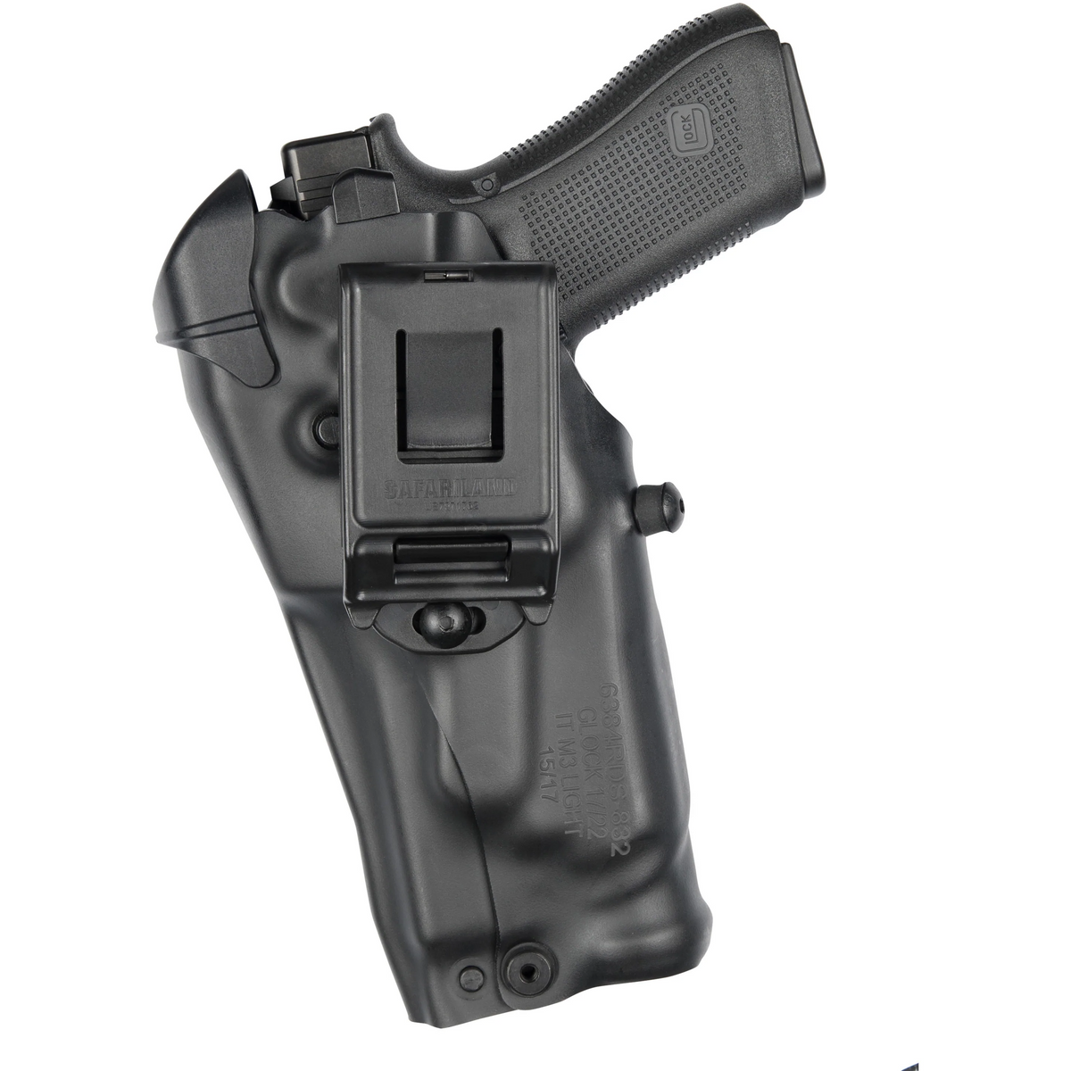Model 6379RDS ALS Concealment Clip-On Belt Holster for Glock 17 MOS w/ Light