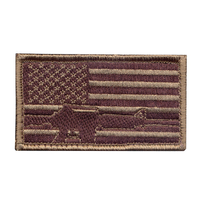 Subdued Flag & Rifle Morale Patch