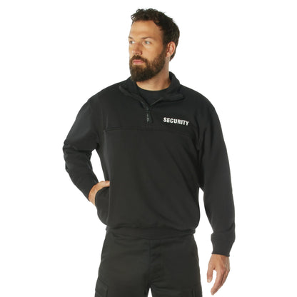 Security 1/4 Zip Job Shirt - Black
