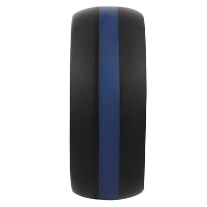 Thin Blue Line Silicone Ring