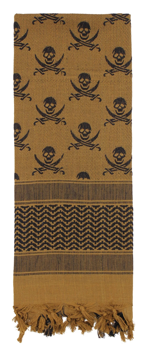 Skulls Shemagh Tactical Desert Keffiyeh Scarf