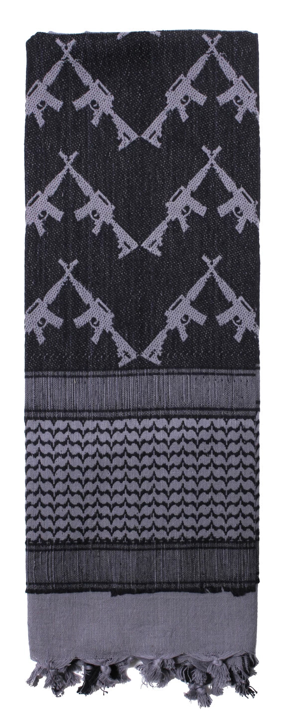 Crossed Rifles Shemagh Tactical Desert Keffiyeh Scarf