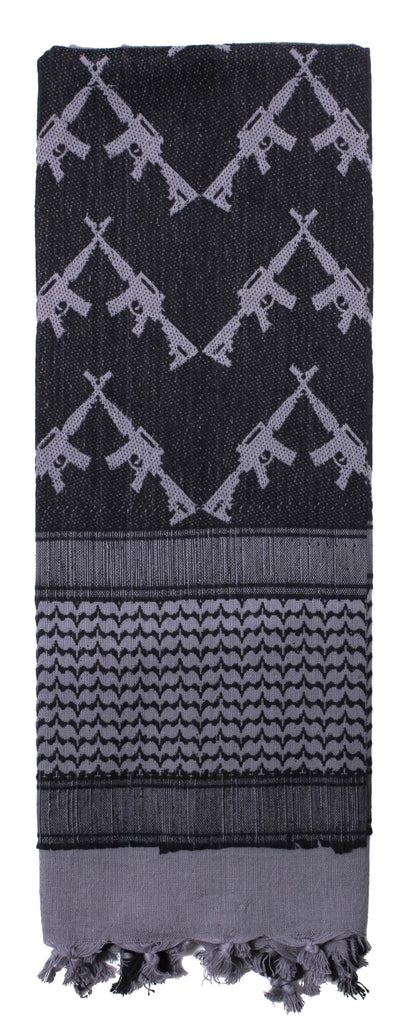 Crossed Rifles Shemagh Tactical Desert Keffiyeh Scarf