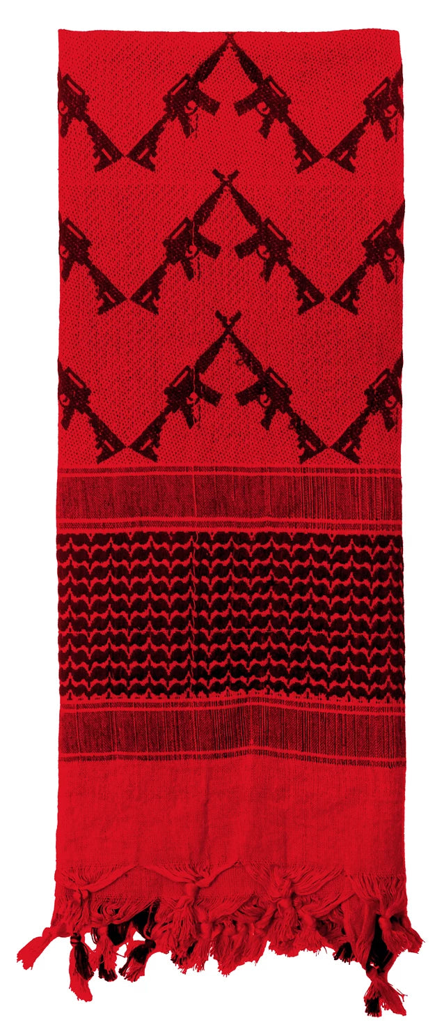 Crossed Rifles Shemagh Tactical Desert Keffiyeh Scarf