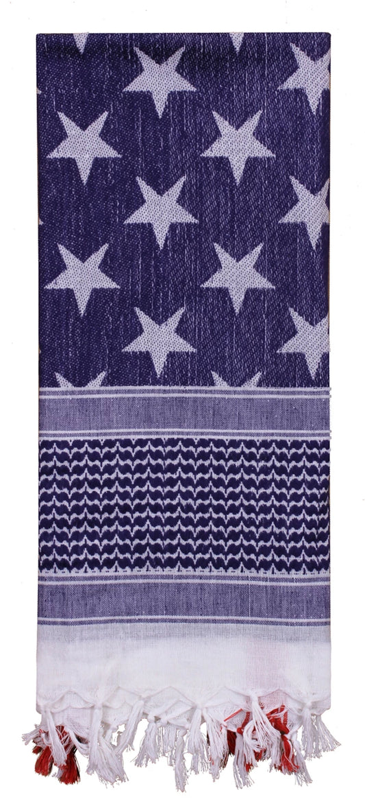 Stars and Stripes US Flag Shemagh Tactical Desert Keffiyeh Scarf