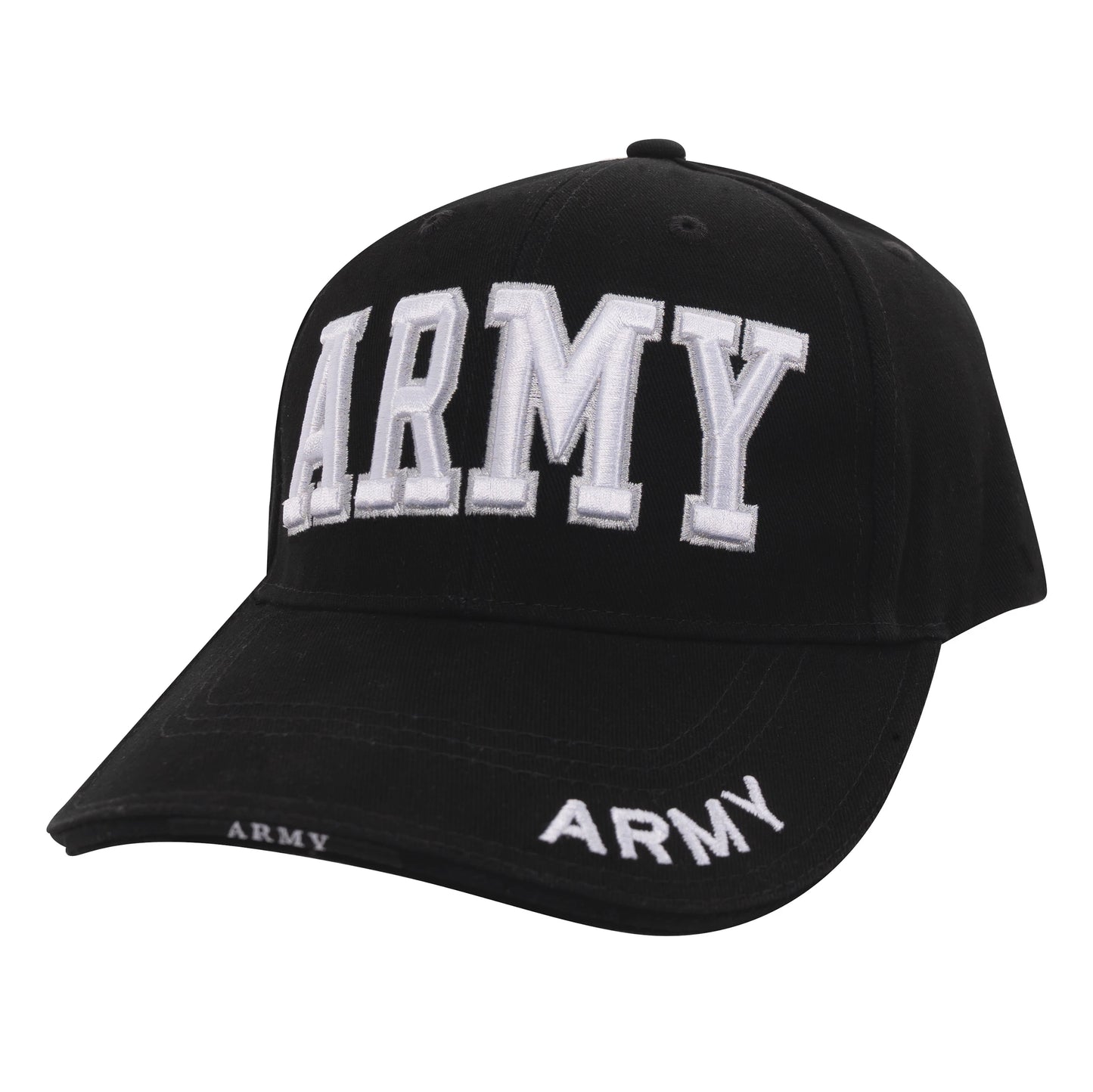 Deluxe Army Embroidered Low Profile Insignia Cap