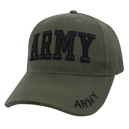 Deluxe Army Embroidered Low Profile Insignia Cap
