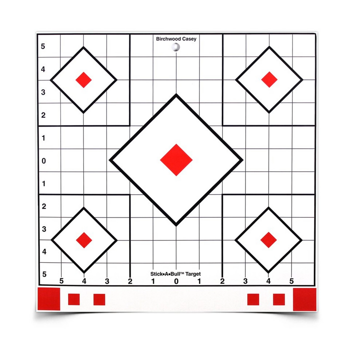 Stick-A-Bull 12 Inch Adhesive Sight-In Target, 5 Targets - 55 Pasters