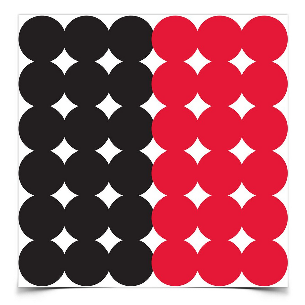 Dirty Bird 1 Inch Adhesive Red / Black Repair Pasters