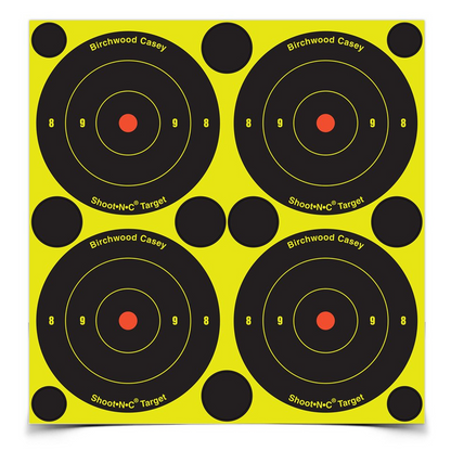 Shoot-N-C 3 Inch Bull's-Eye, 48 Targets - 120 Pasters