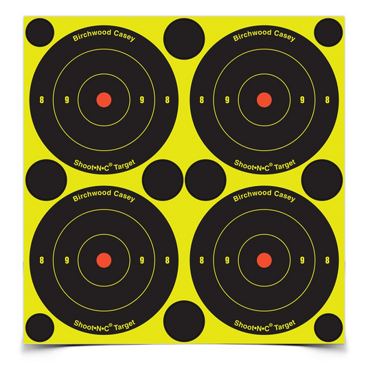 Shoot-N-C 3 Inch Bull's-Eye, 240 Targets - 600 Pasters