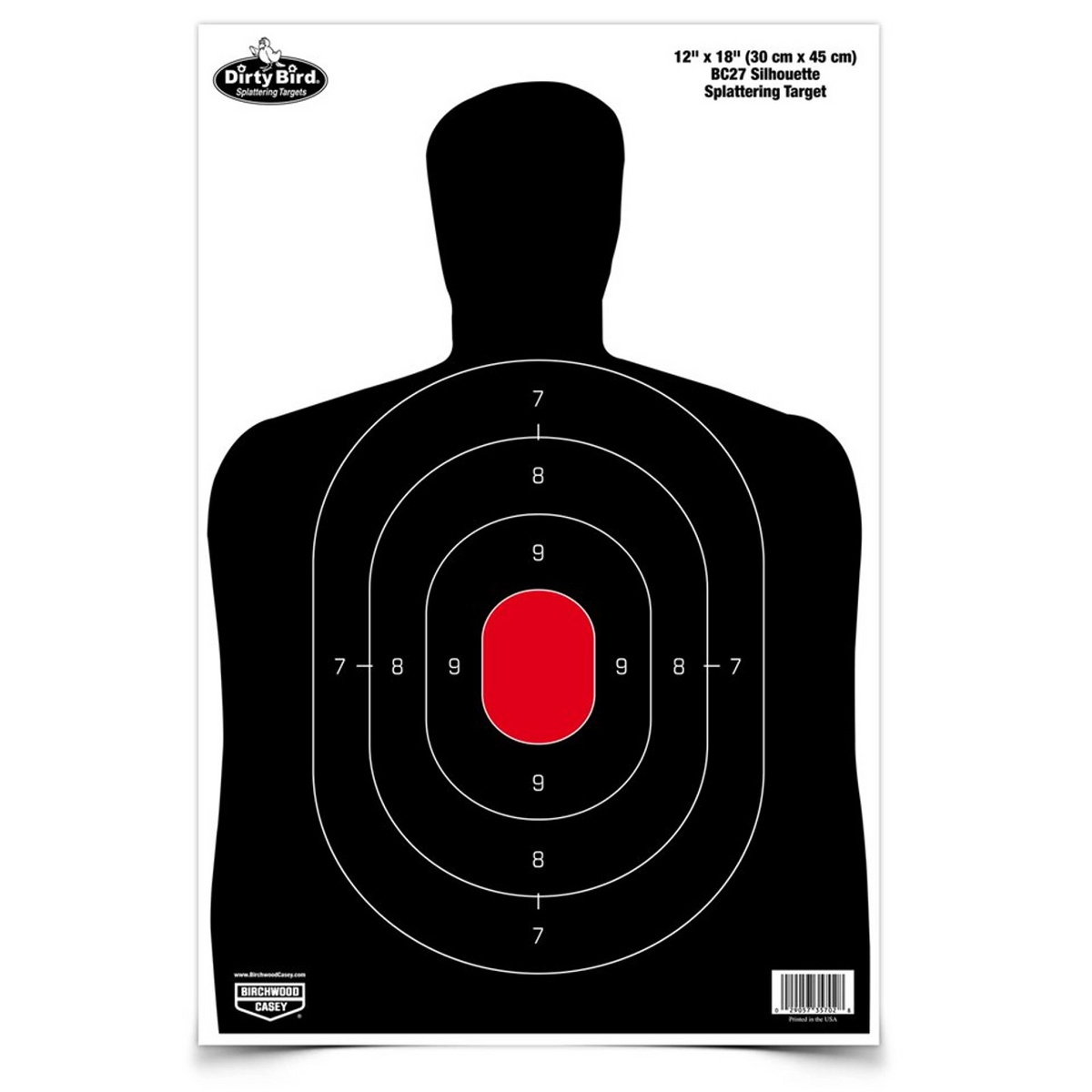 Dirty Bird 12 x 18 BC-27 Silhouette Target