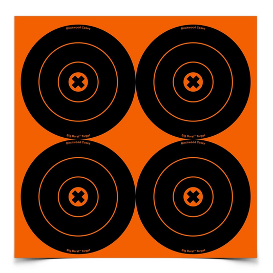 Big Burst 6 Inch Bull's-Eye target, 3 Sheets
