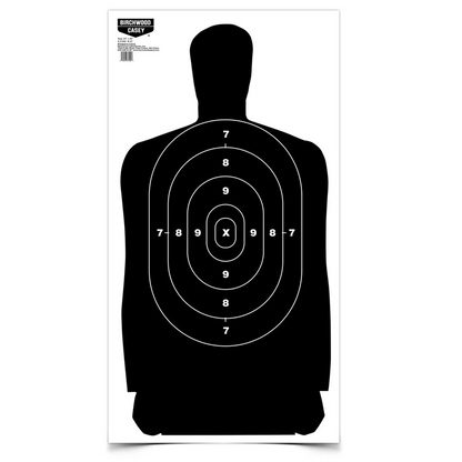 Eze-Scorer B-27 Silhouette 24 x 45 Paper - 100 Targets
