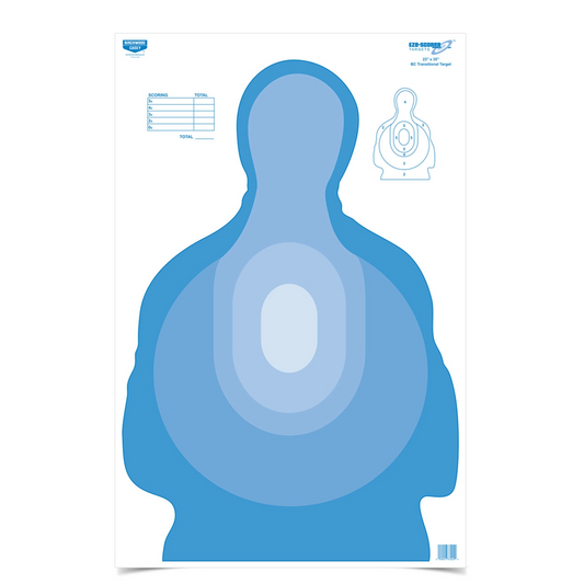 Eze-Scorer 23 x 35 BC Transitional Blue Target, 100 Targets