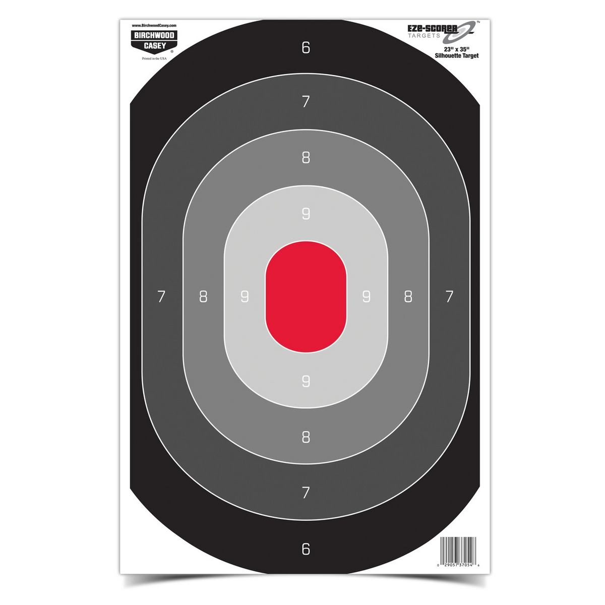 Eze-Scorer 23 x 35 Silhouette Oval Target, 5 Targets