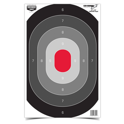 Eze-Scorer 23 x 35 Silhouette Oval Target, 5 Targets