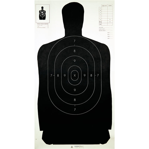 Champion Targets 40728 LE (Law Enforncement) Police Targets, LE B-27CB Cardboard Silhouette, 25 Pack