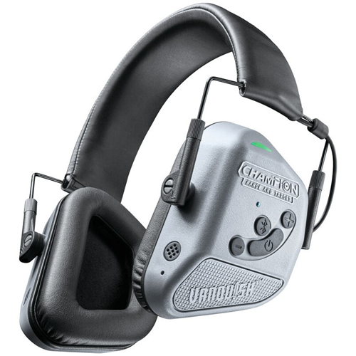 Champion Targets 40980 Vanquish Pro Electronic Hearing Protection Earmuffs, Gray