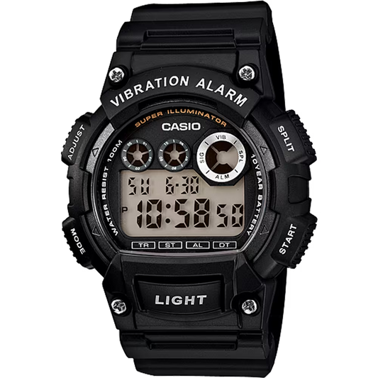 Classic Digital Watch w/ Vibration Alarm & Super Bright Backlight