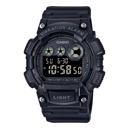 Classic Digital Watch w/ Vibration Alarm & Super Bright Backlight