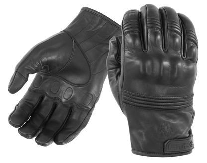 All-Leather Gloves with Knuckle Armor