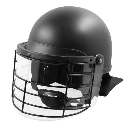 Riot Control Helmet w/ Steel Grid