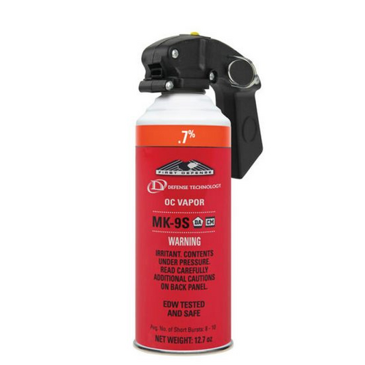 First Defense .7% MK-9S HV Vapor OC Aerosol with Wand Adapter