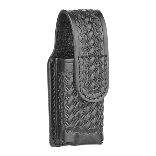 Basketweave 2 Ounce Leather Mace/OC Holder for Bodyguard
