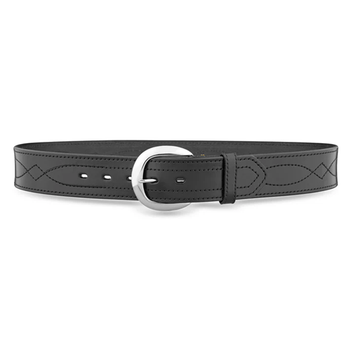 Black Leather 1-3/4"" Holster Belt