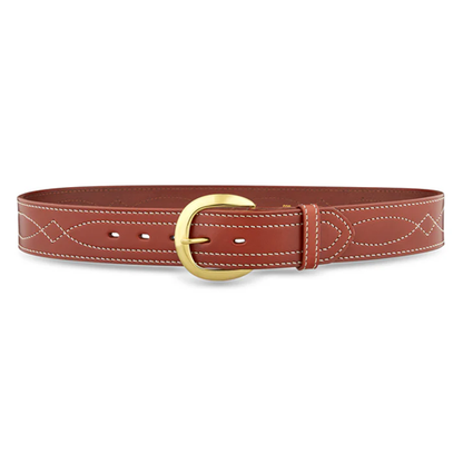 Brown Leather 1-3/4"" Holster Belt