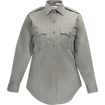 Duro Poplin Women's Long Sleeve Shirt w/ Sewn-In Creases
