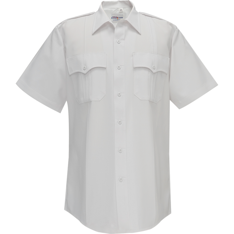 Duro Poplin Short Sleeve Shirt w/ Sewn-In Creases
