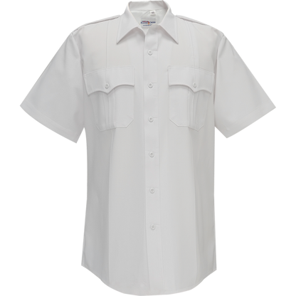 Duro Poplin Short Sleeve Shirt w/ Sewn-In Creases