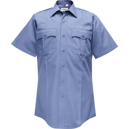 Duro Poplin Short Sleeve Shirt w/ Sewn-In Creases